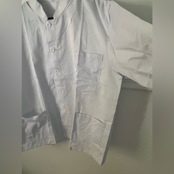 Chef Jacket White Brand New with Pockets Long Sleeve Kitchen Uniform Cooking - Picture 6 of 10